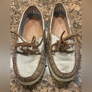 Sperry Loafer 7.5  - Metallic Gold